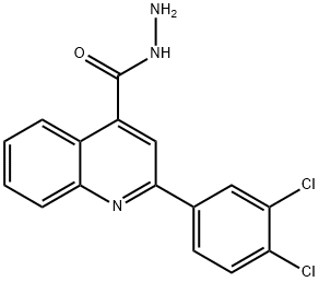 2-(3,4-DICHLOROPHENYL)QUINOLINE-4-CARBOHYDRAZIDE Struktur