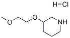 3-(2-METHOXYETHOXY)PIPERIDINE HYDROCHLORIDE Struktur