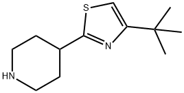 4-(4-tert-butyl-1,3-thiazol-2-yl)piperidine Struktur