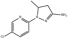 1-(5-chloro-2-pyridinyl)-5-methyl-4,5-dihydro-1H-pyrazol-3-amine Struktur