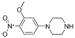 1-(3-methoxy-4-nitrophenyl)piperazine Struktur