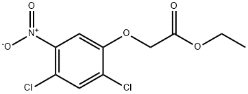 ethyl 2-(2,4-dichloro-5-nitrophenoxy)acetate Struktur