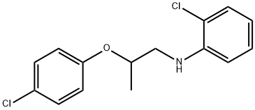 2-Chloro-N-[2-(4-chlorophenoxy)propyl]aniline Struktur