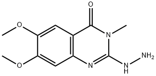 2-Hydrazino-6,7-dimethoxy-3-methylquinazolin-4(3H)-one Struktur