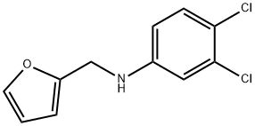 3,4-Dichloro-N-(2-furylmethyl)aniline Struktur