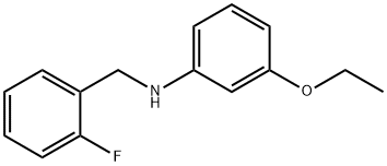 3-Ethoxy-N-(2-fluorobenzyl)aniline Struktur