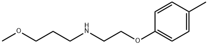 3-Methoxy-N-[2-(4-methylphenoxy)ethyl]-1-propanamine Struktur