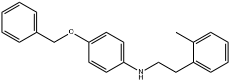 4-(Benzyloxy)-N-(2-methylphenethyl)aniline Struktur