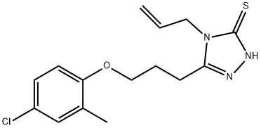 4-Allyl-5-[3-(4-chloro-2-methylphenoxy)propyl]-4H-1,2,4-triazole-3-thiol Struktur