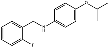 N-(2-Fluorobenzyl)-4-isopropoxyaniline Struktur