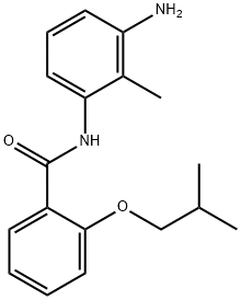 N-(3-Amino-2-methylphenyl)-2-isobutoxybenzamide Struktur