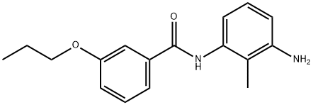 N-(3-Amino-2-methylphenyl)-3-propoxybenzamide Struktur