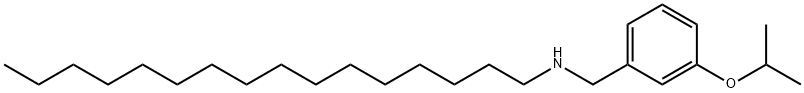 N-(3-Isopropoxybenzyl)-1-hexadecanamine Struktur