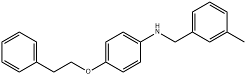 N-(3-Methylbenzyl)-4-(phenethyloxy)aniline Struktur