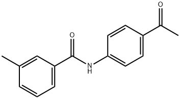 N-(4-Acetylphenyl)-3-methylbenzamide Struktur