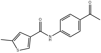 N-(4-Acetylphenyl)-5-methylthiophene-3-carboxamide Struktur