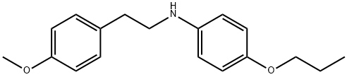 N-(4-Methoxyphenethyl)-4-propoxyaniline Struktur