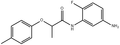 N-(5-Amino-2-fluorophenyl)-2-(4-methylphenoxy)-propanamide Struktur