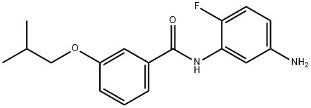 N-(5-Amino-2-fluorophenyl)-3-isobutoxybenzamide Struktur