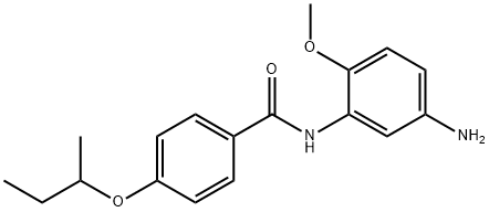 N-(5-Amino-2-methoxyphenyl)-4-(sec-butoxy)-benzamide Struktur