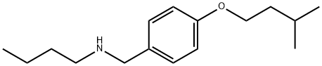 N-[4-(Isopentyloxy)benzyl]-1-butanamine Struktur