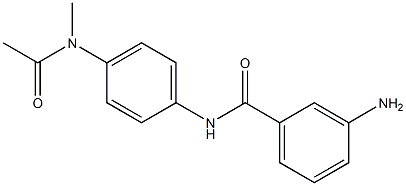 N-{4-[Acetyl(methyl)amino]phenyl}-3-aminobenzamide Struktur