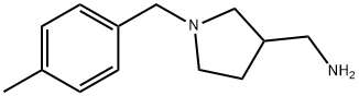 [1-(4-methylbenzyl)pyrrolidin-3-yl]methylamine Struktur