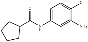 N-(3-amino-4-chlorophenyl)cyclopentanecarboxamide Struktur