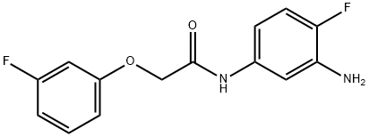 N-(3-amino-4-fluorophenyl)-2-(3-fluorophenoxy)acetamide Struktur