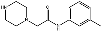 N-(3-methylphenyl)-2-(piperazin-1-yl)acetamide Struktur