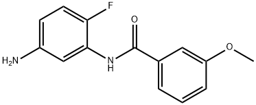 N-(5-amino-2-fluorophenyl)-3-methoxybenzamide Struktur