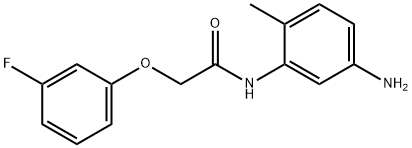 N-(5-amino-2-methylphenyl)-2-(3-fluorophenoxy)acetamide Struktur