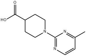 1-(4-Methylpyrimidin-2-yl)piperidine-4-carboxylic  acid Struktur