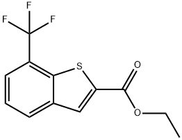 Ethyl  7-(Trifluoromethyl)-1-benzothiophene-2-carboxylate Struktur