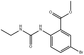 methyl 5-bromo-2-{[(ethylamino)carbonyl]amino}benzenecarboxylate Struktur