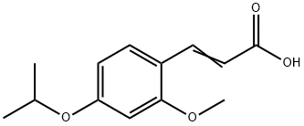 (2E)-3-(4-isopropoxy-2-methoxyphenyl)acrylic acid Struktur