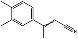 (2Z)-3-(3,4-dimethylphenyl)but-2-enenitrile Struktur