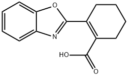 2-(1,3-benzoxazol-2-yl)cyclohex-1-ene-1-carboxylic acid Struktur