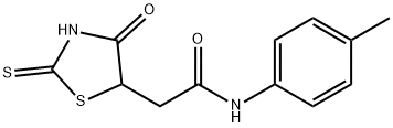 2-(2-mercapto-4-oxo-4,5-dihydro-1,3-thiazol-5-yl)-N-(4-methylphenyl)acetamide Struktur