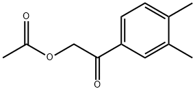 2-(3,4-dimethylphenyl)-2-oxoethyl acetate Struktur