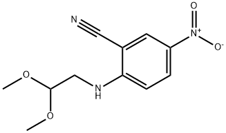 2-[(2,2-dimethoxyethyl)amino]-5-nitrobenzonitrile Struktur