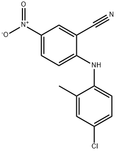 2-[(4-chloro-2-methylphenyl)amino]-5-nitrobenzonitrile Struktur