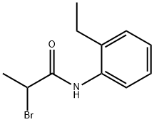 2-bromo-N-(2-ethylphenyl)propanamide Struktur