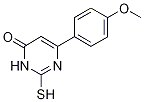 2-mercapto-6-(4-methoxyphenyl)pyrimidin-4(3H)-one Struktur