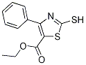 ethyl 2-mercapto-4-phenyl-1,3-thiazole-5-carboxylate Struktur