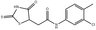 N-(3-chloro-4-methylphenyl)-2-(2-mercapto-4-oxo-4,5-dihydro-1,3-thiazol-5-yl)acetamide Struktur