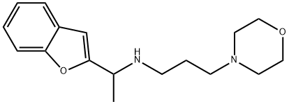 N-[1-(1-benzofuran-2-yl)ethyl]-N-(3-morpholin-4-ylpropyl)amine Struktur