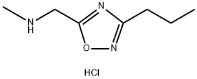 N-methyl-1-(3-propyl-1,2,4-oxadiazol-5-yl)methanamine hydrochloride Struktur