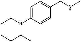 N-methyl-N-[4-(2-methylpiperidin-1-yl)benzyl]amine Struktur