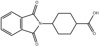 4-(1,3-dioxo-1,3-dihydro-2H-isoindol-2-yl)cyclohexanecarboxylic acid Struktur